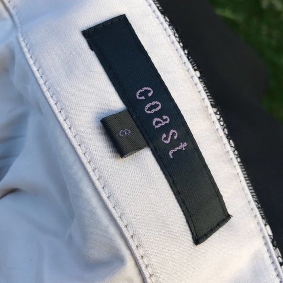 Coast strapless Pastel Pink & Black cocktail dress - Picture 4 of 7